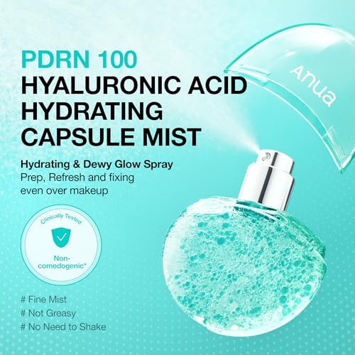 ANUA PDRN Glass Skin Routine Set, Hydrating Mist Duo (100ml & Travel Size 30ml), Firming Neck Care Patch & Radiant Glass Skin Face Patch Set for Deep Hydration & Healthy Glow Skin, Korean Skincare
