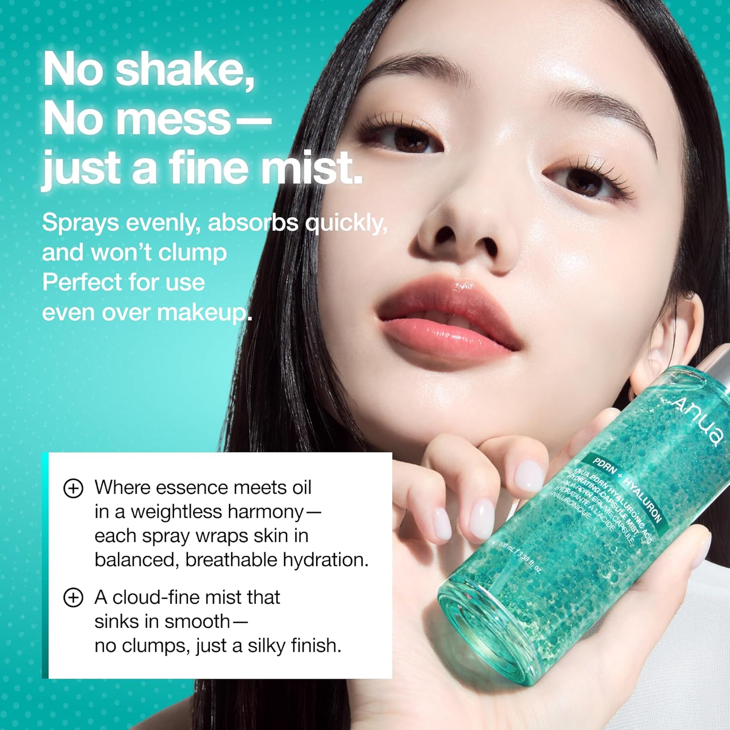 ANUA PDRN Glass Skin Routine Set, Hydrating Mist Duo (100ml & Travel Size 30ml), Firming Neck Care Patch & Radiant Glass Skin Face Patch Set for Deep Hydration & Healthy Glow Skin, Korean Skincare